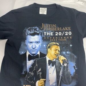 MEN'S JTC Activewear Black Justin Timberlake 20/20 experience Tour Shirt 2013 S